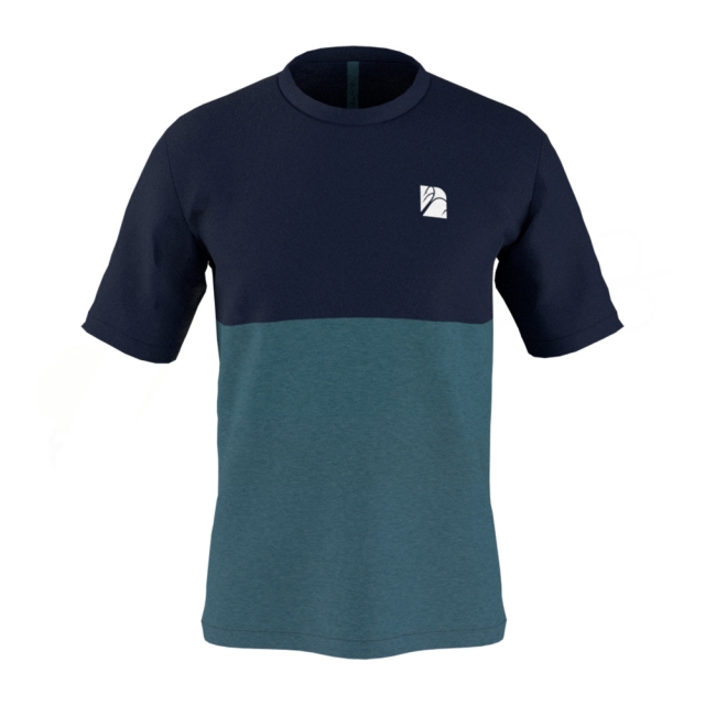 Camiseta Casual Crown Azul e Verde - casualmc-1-83806.jpg