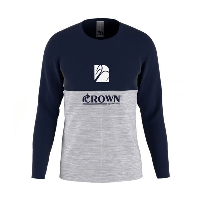 Camiseta Casual Crown Azul e Cinza - casualml-1-13936.jpg